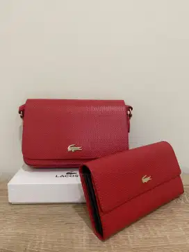 Dijual Tas Lacoste Sling Bag set dengan dompet