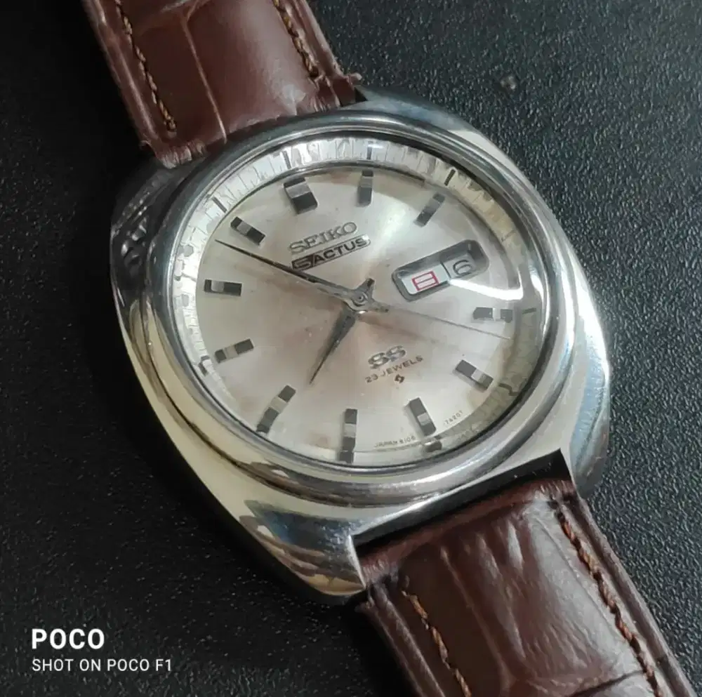 SEIKO 5 ACTUS 23J REF. 6106-7420 BIG CASE Circa 1969