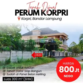 DIJUAL CEPAT TANAH DIPERUM KORPRI LAMPUNG