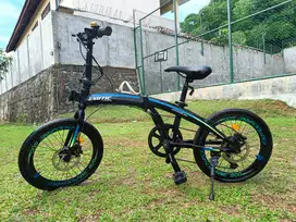 Sepeda Lipat Exotic Explore 500 by Pacific Alloy Rem Hidrolic 9 Speed