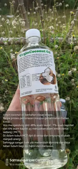 Virgin coconut oil