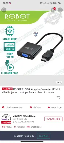 Robot Hdmi To Vga adapter