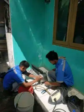 Jasa service AC dan bongkar pasang AC, kulkas, mesin cuci, pompa air