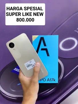 OPPO A17K 3/64 BEKAS BAIK