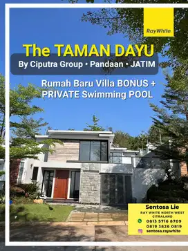 MURAH NEW PRIVATE Pool Rumah Villa Taman Dayu - Pandaan JATIM