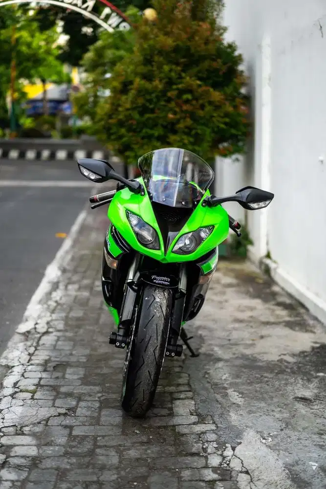 Moge Kawasaki Ninja ZX6r Green Th. 2012 Mulus