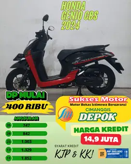 PROMO DP MULAI 400 RIBU SYARAT KTP KK HONDA GENIO CBS TAHUN 2024