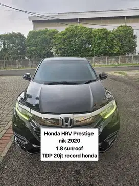 Honda Hrv 2020 Prestige dp20jt 1.8 / Se /E 2021 - Hitam 2019 record su