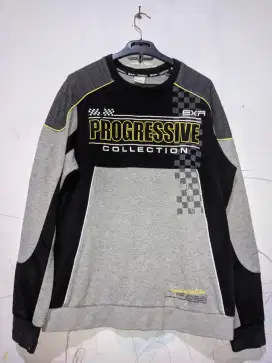 Crewneck brand exr sz M fit L motif rally/baju balap
