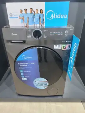 MESIN CUCI FRONT LOADING 12KG + DRYER 8KG MIDEA