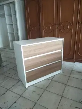 Lemari drawer finishing cat duco & hpl