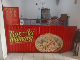 Booth Bekas Jualan Baso Aci
