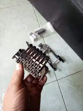 Tremolo gitar edge zero ll zps cosmo crome tanpa tutup cover belakang