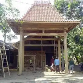 Joglo tumpangsari kayu jati soko 20cm