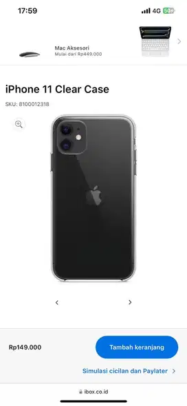 Clear Case iPhone 11 Original iBox