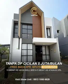 Rumah Siap Huni Cicilan 5 jutaan Tanpa DP nempel BSD City