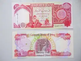 Dinar Irak Pecahan IQD 25.000