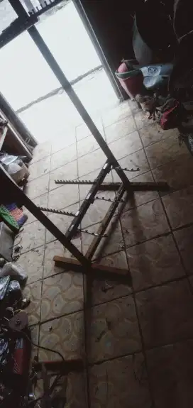 Rak besi serba guna 2 sisi utk pajang brg dagangan muat byk
