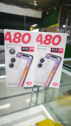 ITEL A80 ram 4/128 Baru