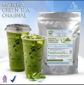 Minuman bubuk instan macha green tea original 1kg