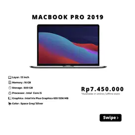 Macbook Pro 2019 Touchbar 13 16/500GB