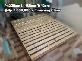 Dipan minimalis alas kasur kayu jati belanda