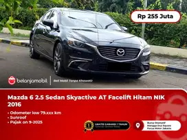 [ SUNROOF ] Mazda6 Mazda 6 2.5 Sedan Skyactive AT Hitam 2016/2017