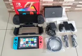 Nintendo switch oled 512gb fullgame seri akur fullset pembelian 2024