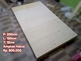 Dipan alas kasur full papan kayu jati belanda