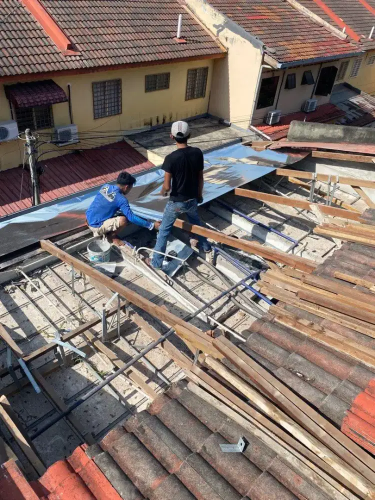 Perbaikan atap bocor tukang bangunan renovasi rumah jasa perbaikan