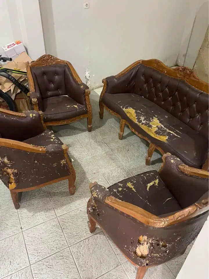 Sofa Kursi Jati Vintage Jadul