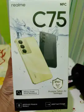 Realme C 75 baru garnsi graha 1 thn ram 8+16/128 black