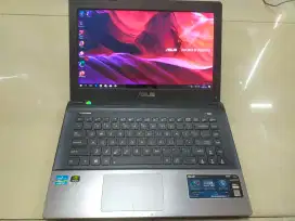 Dijual laptop Asus Intel I3 dual Vga NVDIA+Intel HD Ram 4GB SSD 128GB