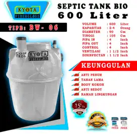 Septictank Fiber 600L