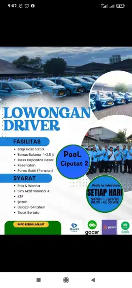 driver supir sopir taxi bluebird