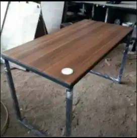 Meja Lipat Ukura 120x60x75cm dengan lubang kabel (custom)
