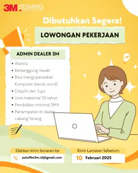 Loker admin dan content creator