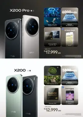 Vivo X200 , cash dan kredit