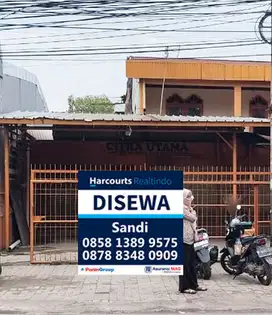 DI SEWA Ruko 2 Lantai Pinggir Jalan Di Kawasan Strategis Hasyim Ashari