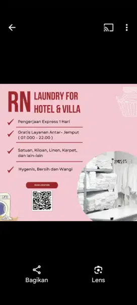 Lowongan Kurir Laundry (pakai motor)