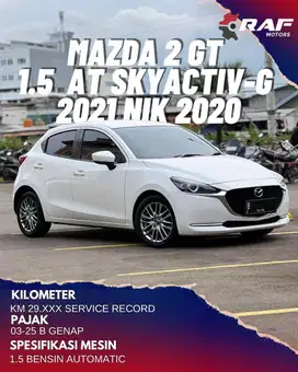 Mazda 2 1.5 GT 2021 nik 2020 Skyactiv-G AT Putih Facelift