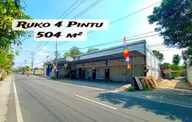 Ruko Dijual Tepi Jalan Raya Sleman 4 Pintu