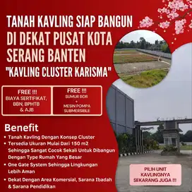 TANAH KAVLING CLUSTER SIAP BANGUN DI KOTA SERANG