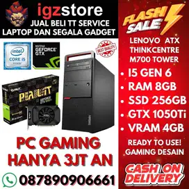 TERMURAH! PC GAMING THINKCENTRE M700 I5 GTX 1050Ti 4GB 8/256 SSD