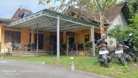 Terma beres pemasangan kanopi teras rumah atap galvalum barangnya joss