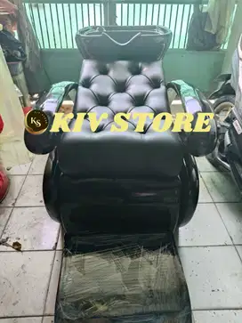 kursi keramas salon, full hitam jok kancing