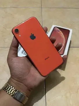 Iphone XR 128Gb Coral Fullset Mulus Nominus Like New