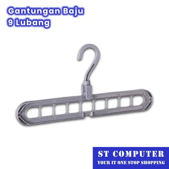 Gantungan Baju 9 Lubang Serbaguna