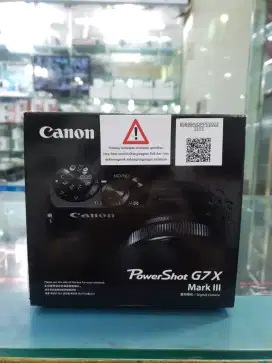 Canon G7X mark III garansi resmi dan segel