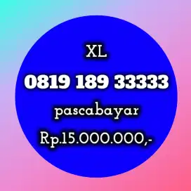 nomor cantik koleksi xl 189 33333